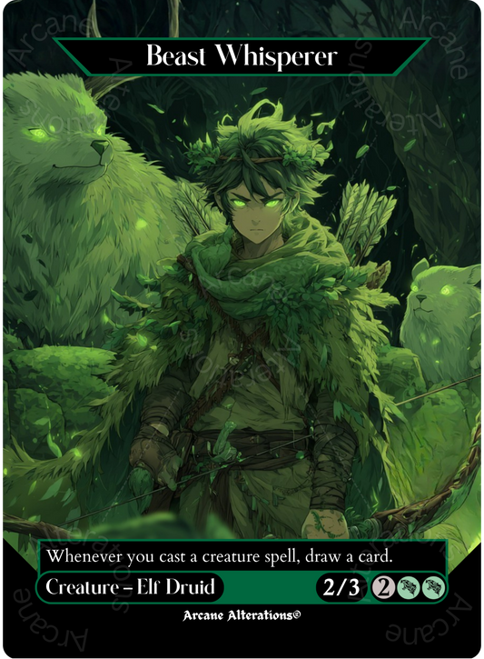Beast Whisperer - Full Art Altered Art Custom Proxy Cards