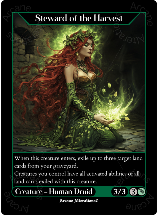 Steward of the Harvest - High Quality Altered Art Custom Proxy Cards