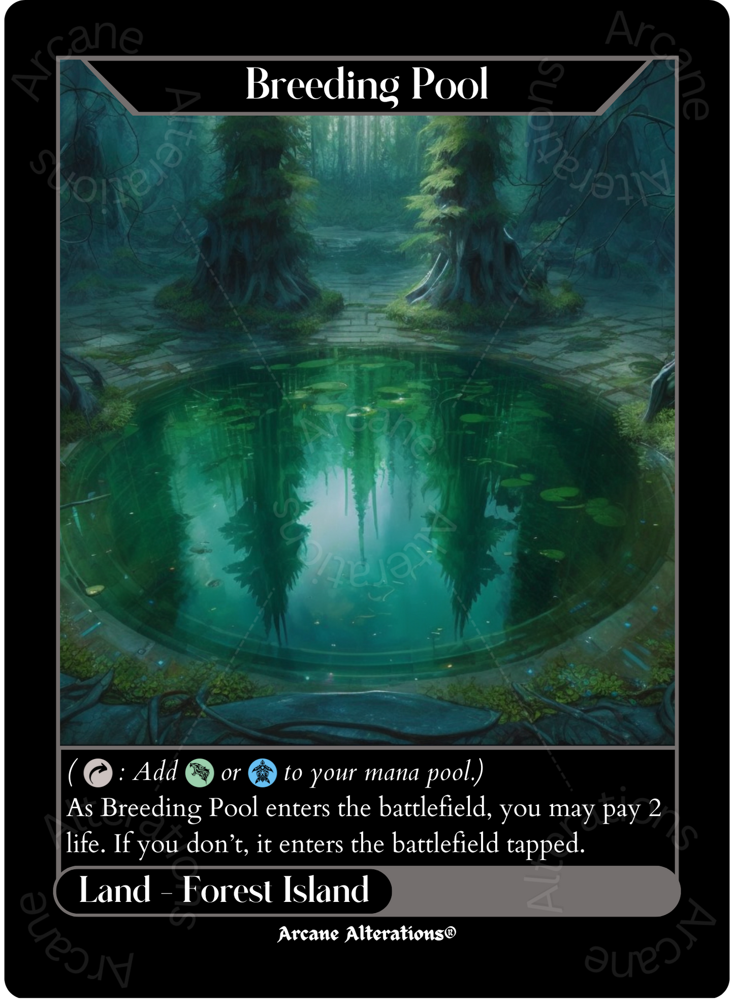 Breeding Pool - High Quality Altered Art Custom Proxy Cards