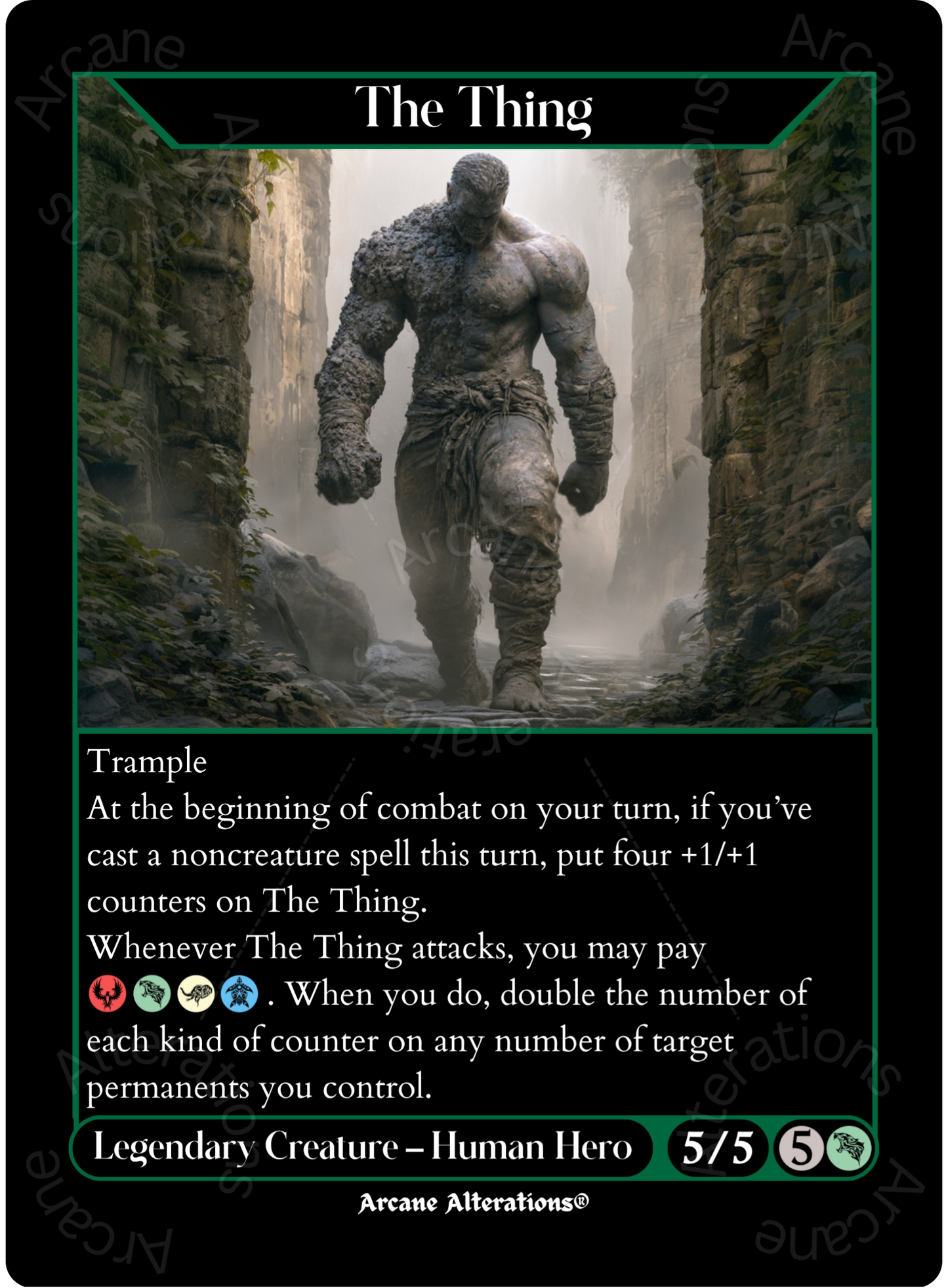 The Thing - High Quality Altered Art Custom Proxy Cards