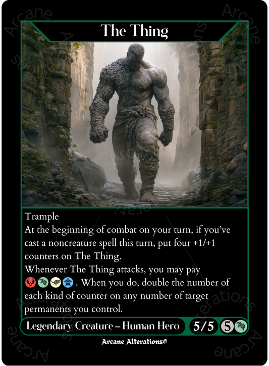 The Thing - High Quality Altered Art Custom Proxy Cards