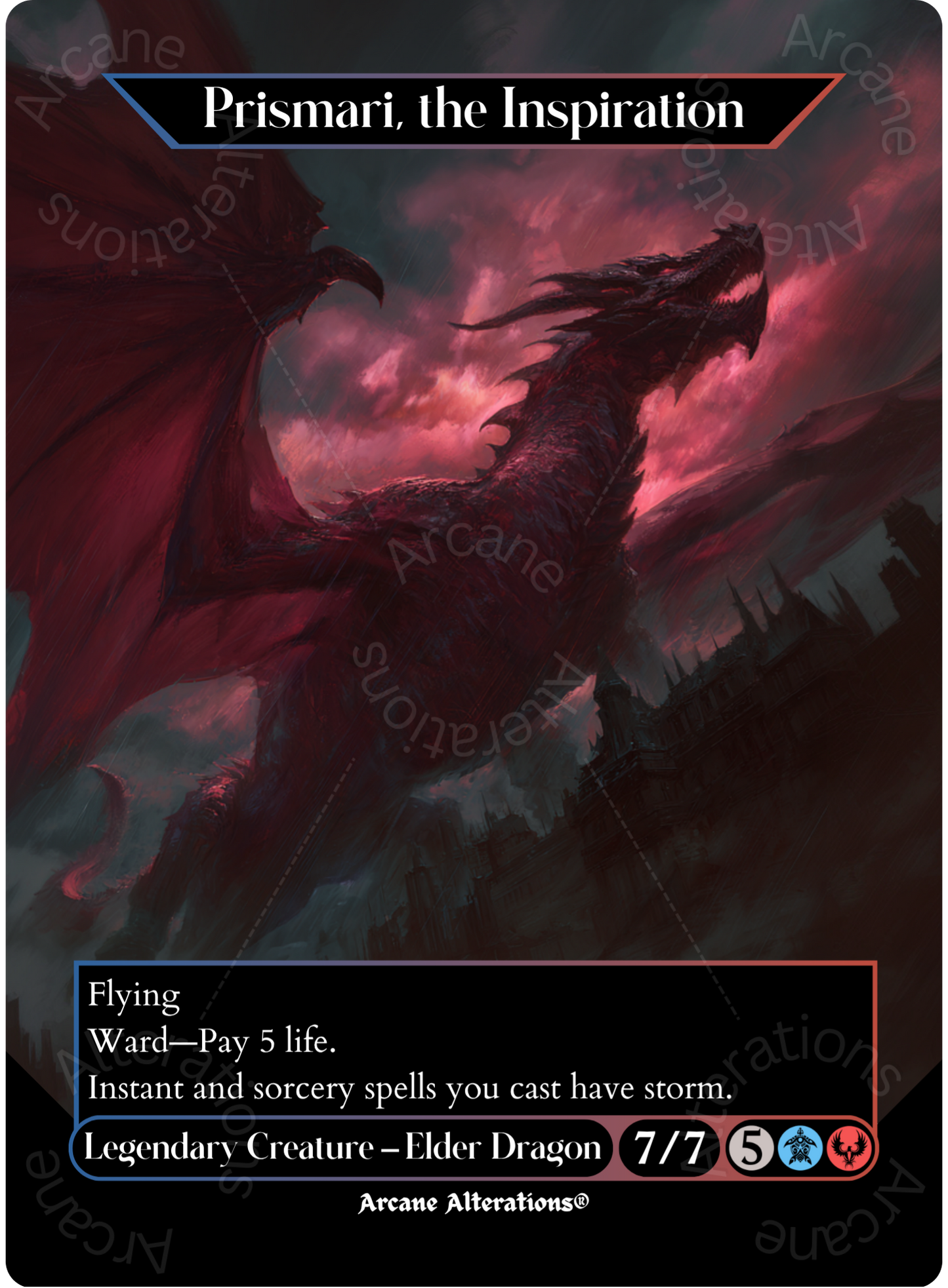 Prismari, the Inspiration - Full Art Altered Art Custom Proxy Cards
