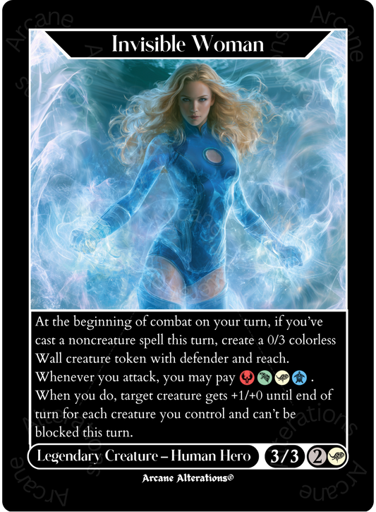 Invisible Woman - High Quality Altered Art Custom Proxy Cards