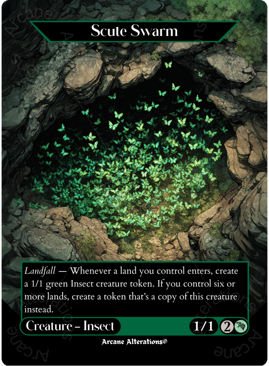 Scute Swarm - Full Art Altered Art Custom Proxy Cards