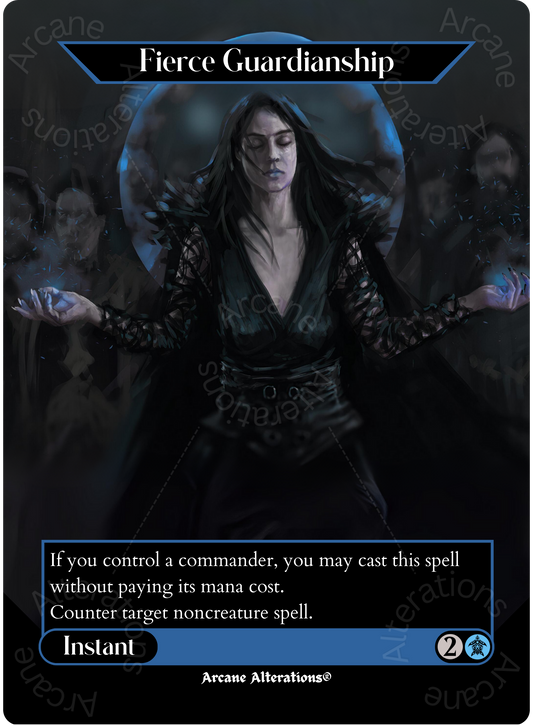 Fierce Guardianship - Full Art Altered Art Custom Proxy Cards