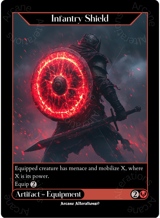Infantry Shield - High Quality Altered Art Custom Proxy Cards