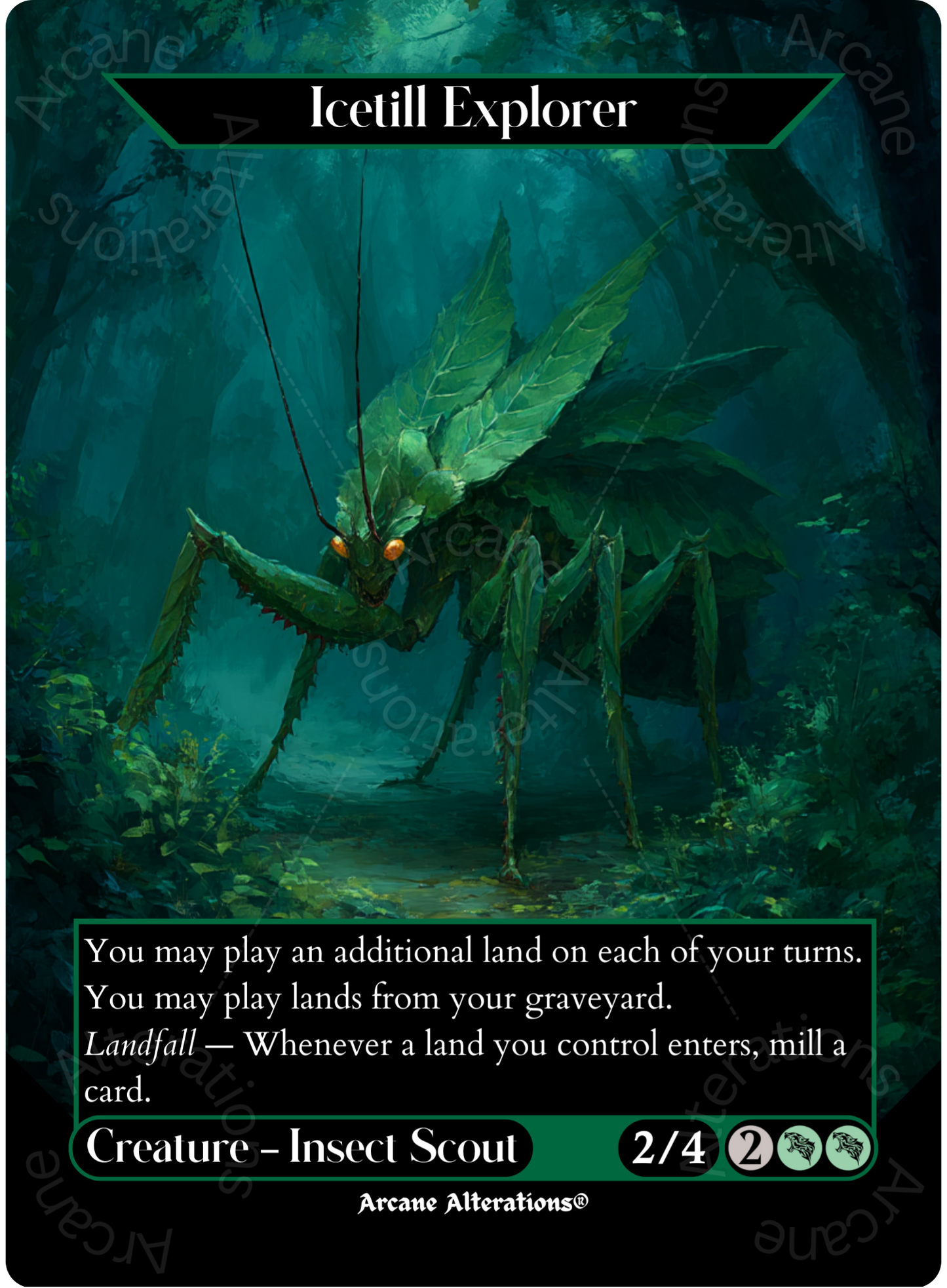 Icetill Explorer - Full Art Altered Art Custom Proxy Cards