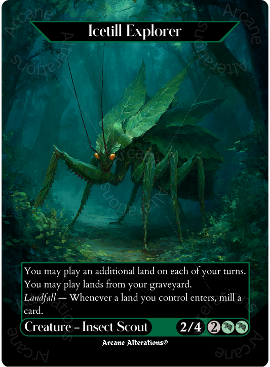 Icetill Explorer - Full Art Altered Art Custom Proxy Cards