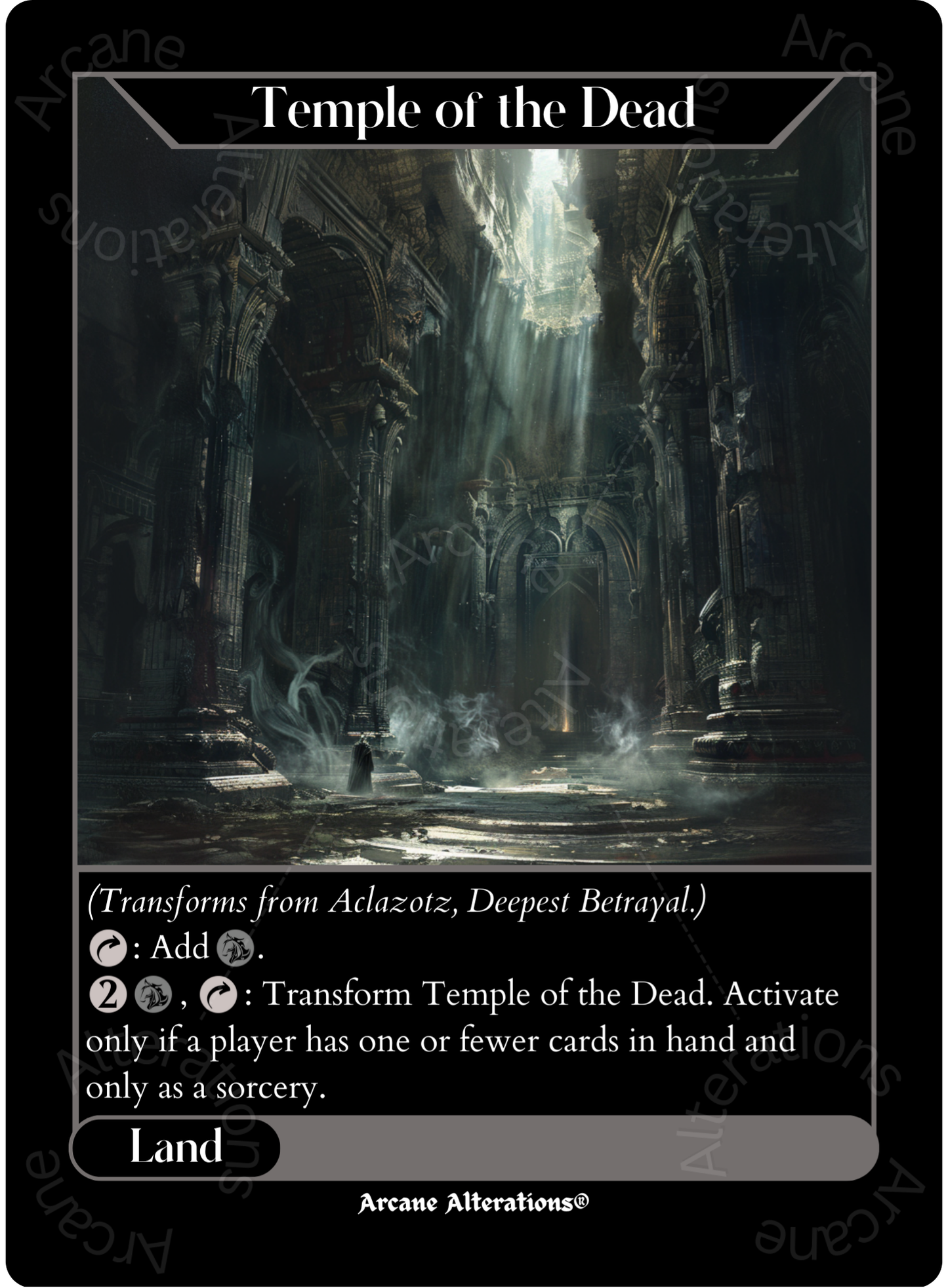 Aclazotz, Deepest Betrayal - High Quality Altered Art Custom Proxy Cards