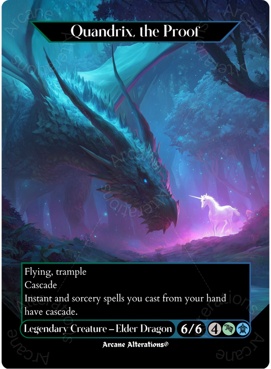 Quandrix, the Proof - Full Art Altered Art Custom Proxy Cards