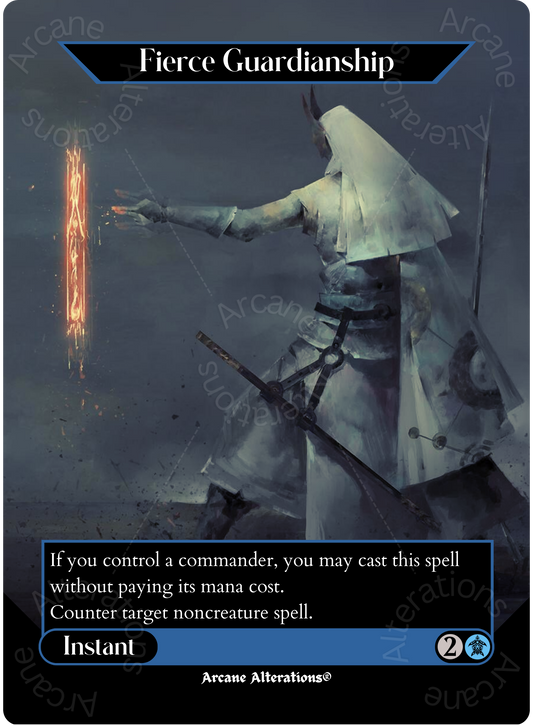 Fierce Guardianship - Full Art Altered Art Custom Proxy Cards