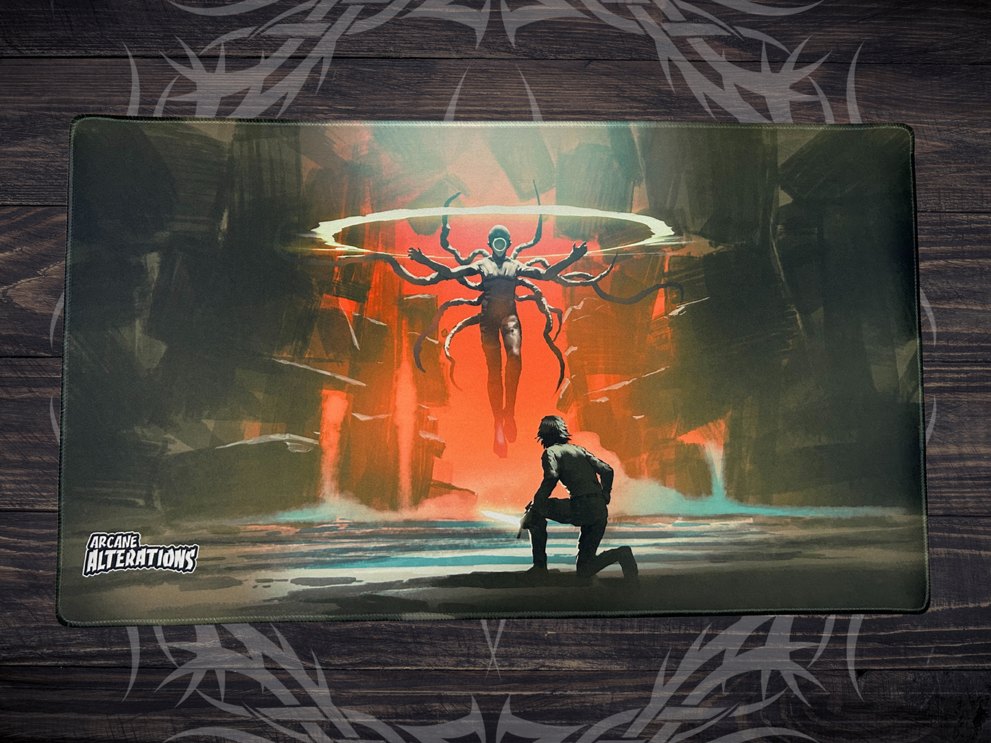 Other Worldly Presence Stitched Edge Playmat 24"x14" (2mm)