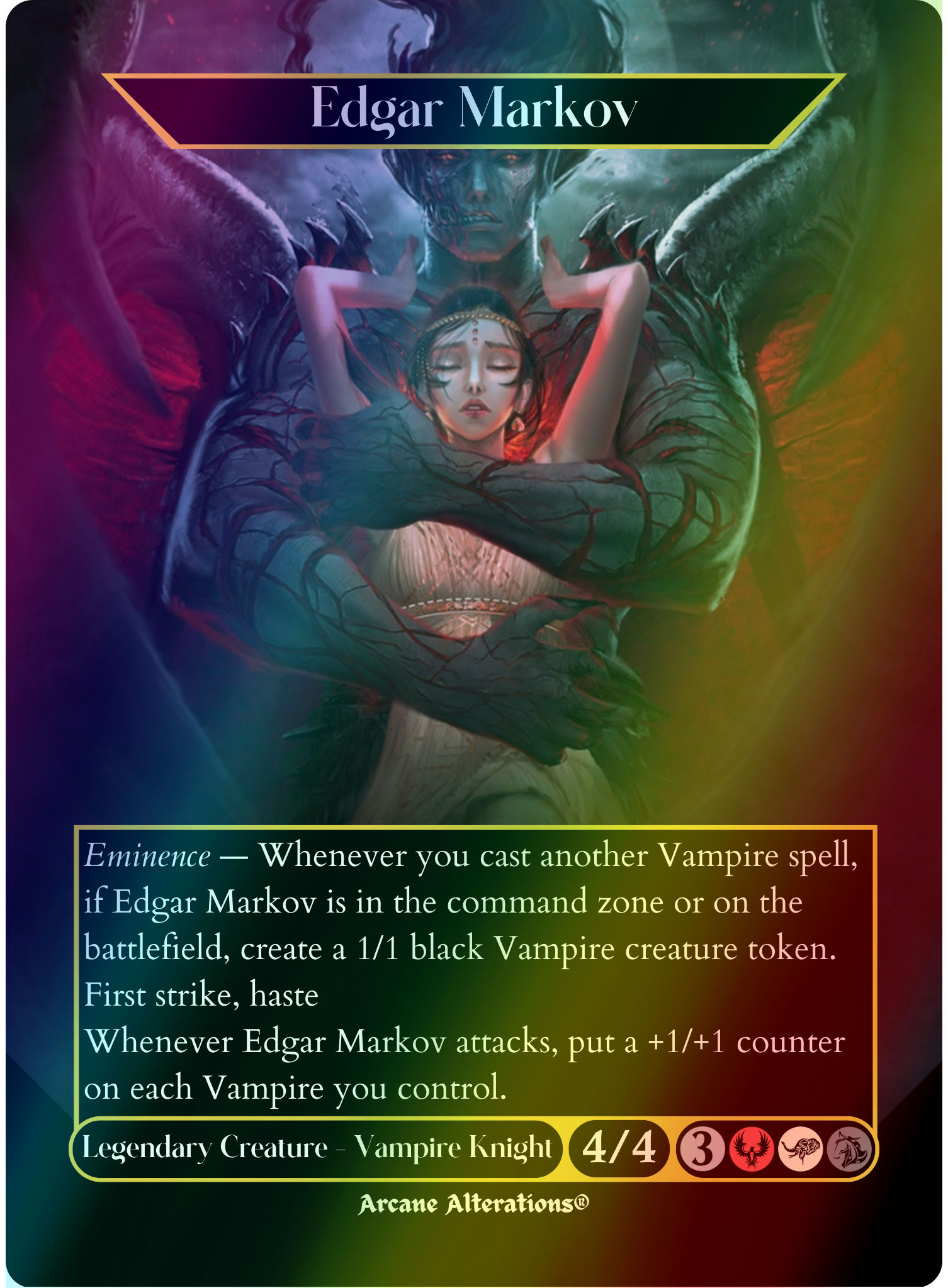 Edgar Markov - Full Art Altered Art Custom Proxy Cards - Foil