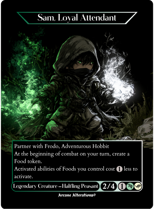 Sam, Loyal Attendant - Full Art Altered Art Custom Proxy Cards