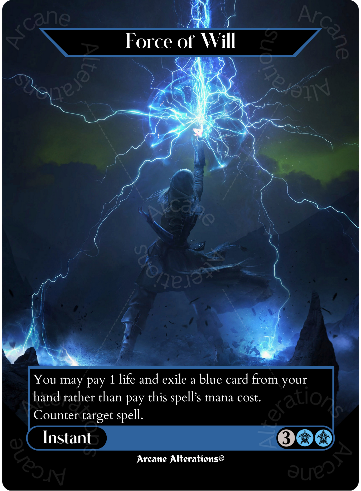 Force of Will - Full Art Altered Art Custom Proxy Cards