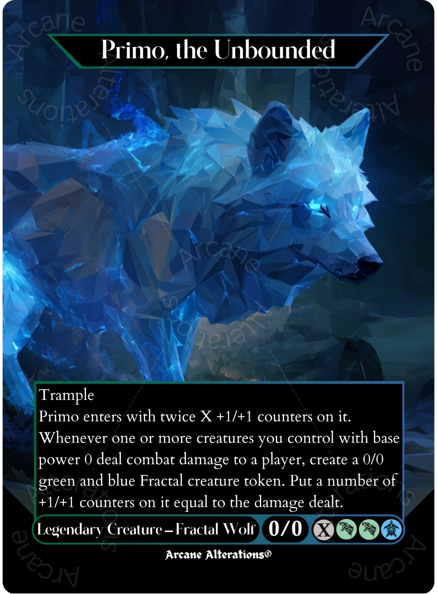 Primo, the Unbounded - Full Art Altered Art Custom Proxy Cards