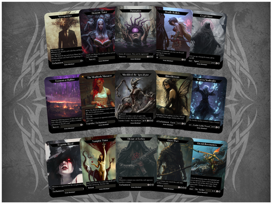 Black EDH Staples 15-Card Discount Bundle - Full Art Altered Art Custom Proxy Cards