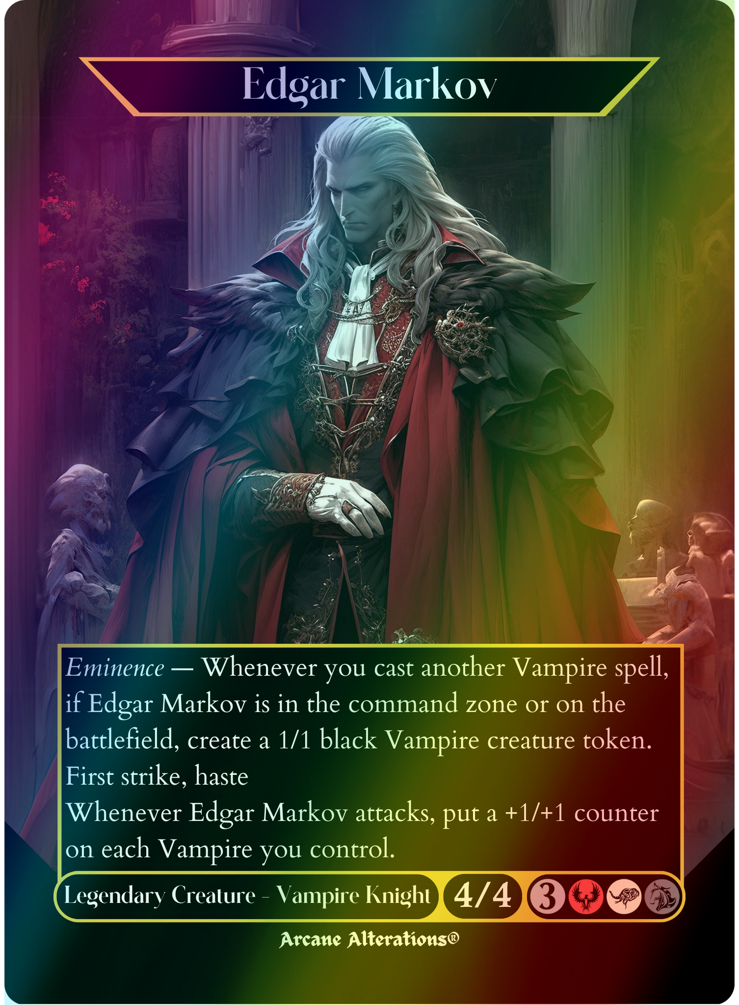 Edgar Markov - Full Art Altered Art Custom Proxy Cards