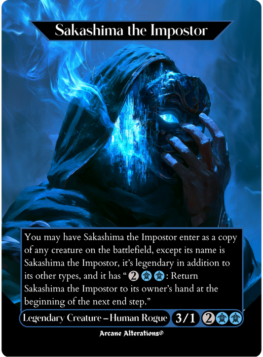 Sakashima the Impostor - Full Art Altered Art Custom Proxy Cards