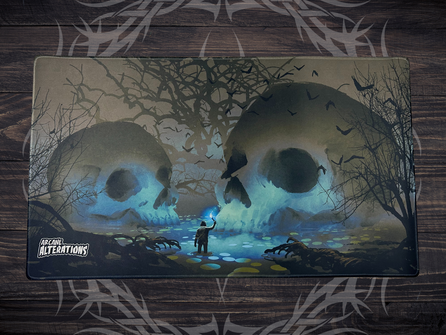 Swamp Exploration Stitched Edge Playmat 24"x14" (2mm)