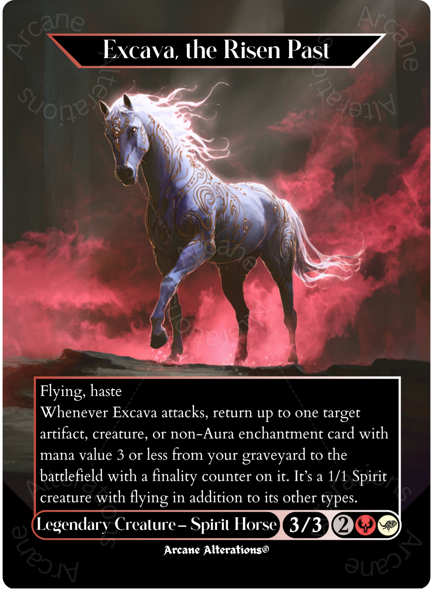 Excava, the Risen Past - Full Art Altered Art Custom Proxy Cards
