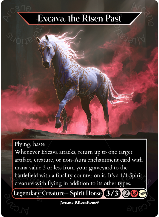 Excava, the Risen Past - Full Art Altered Art Custom Proxy Cards