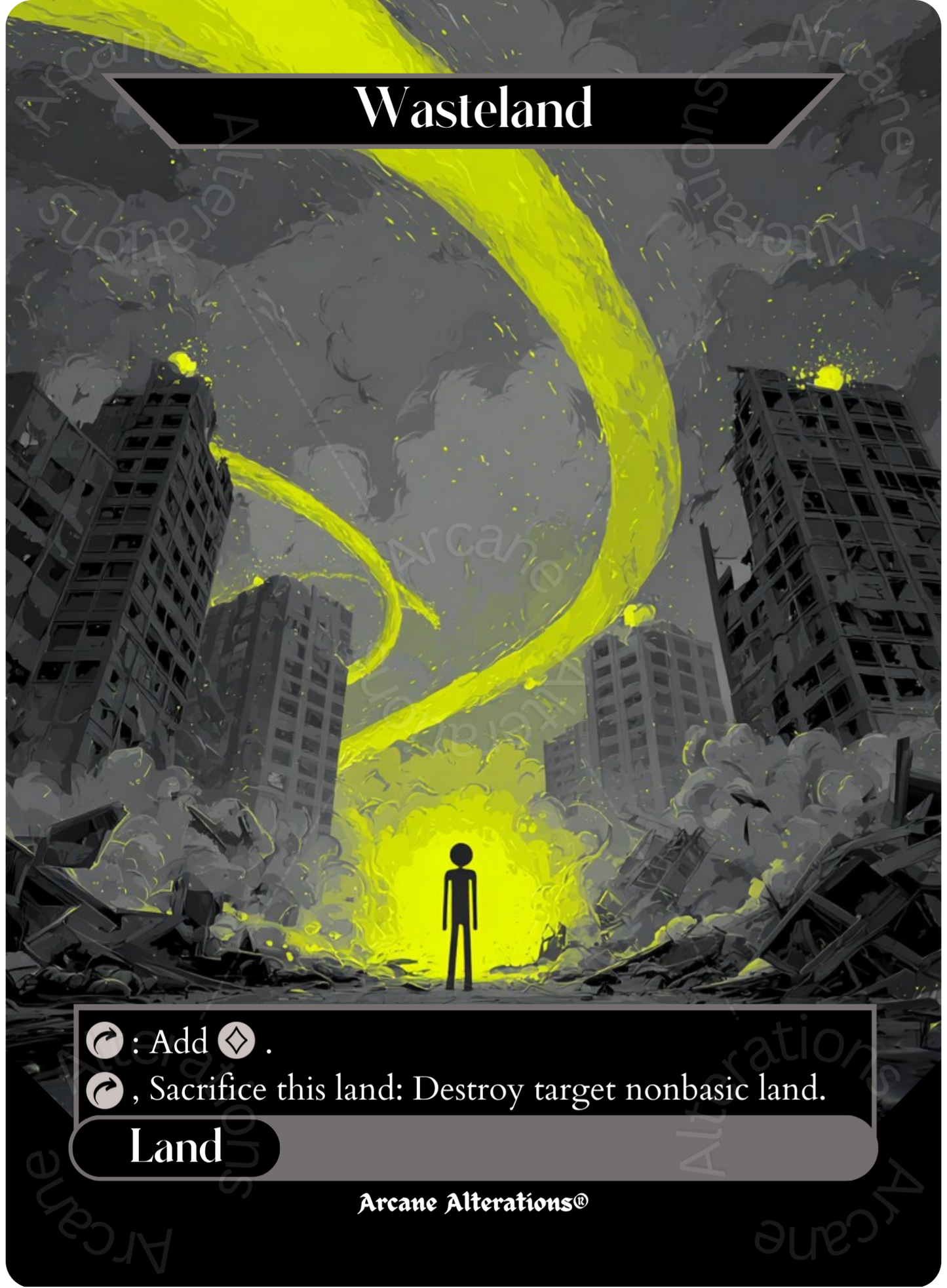Wasteland - Full Art Altered Art Custom Proxy Cards