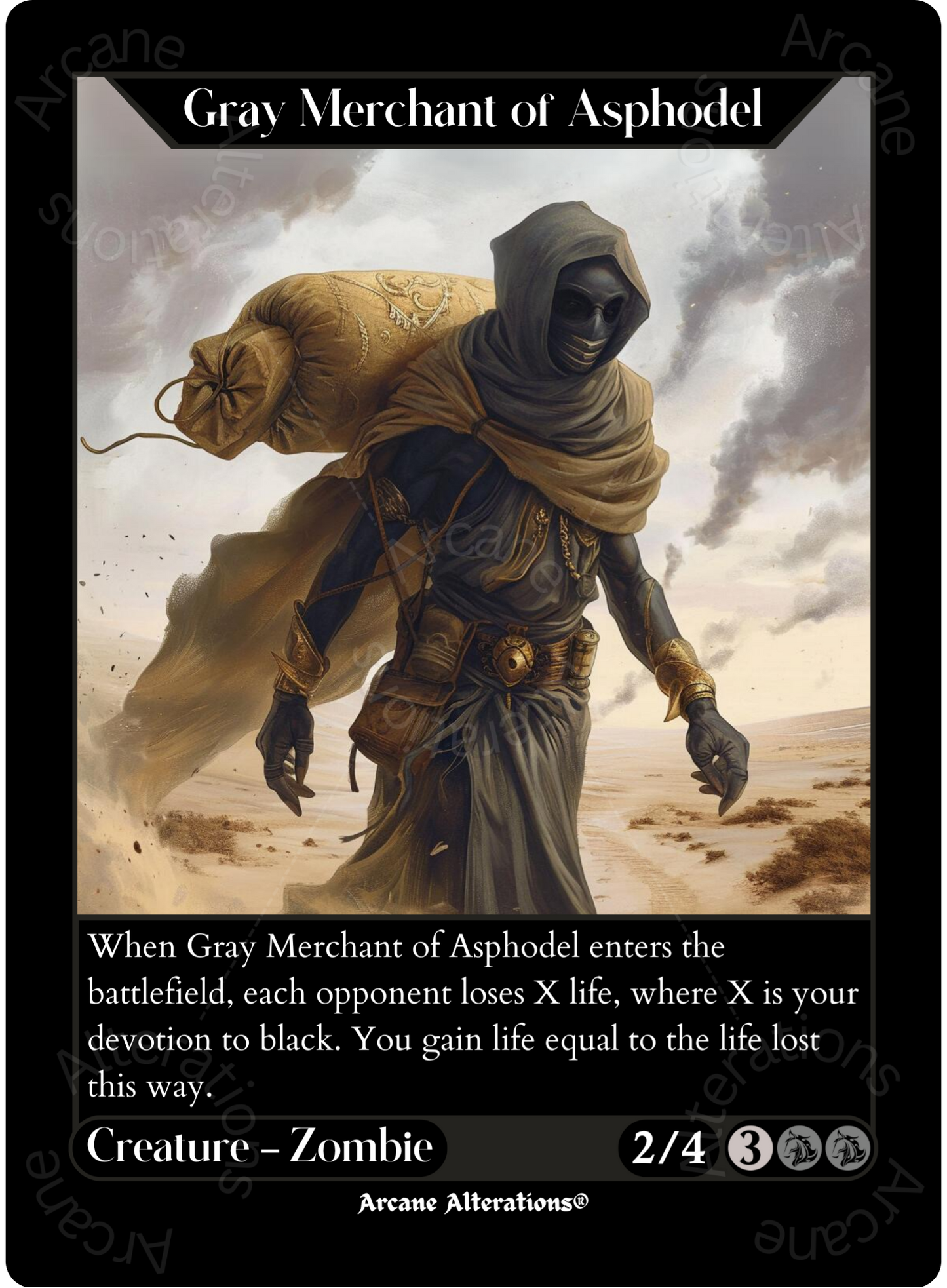 Gray Merchant of Asphodel - High Quality Altered Art Custom Proxy Cards