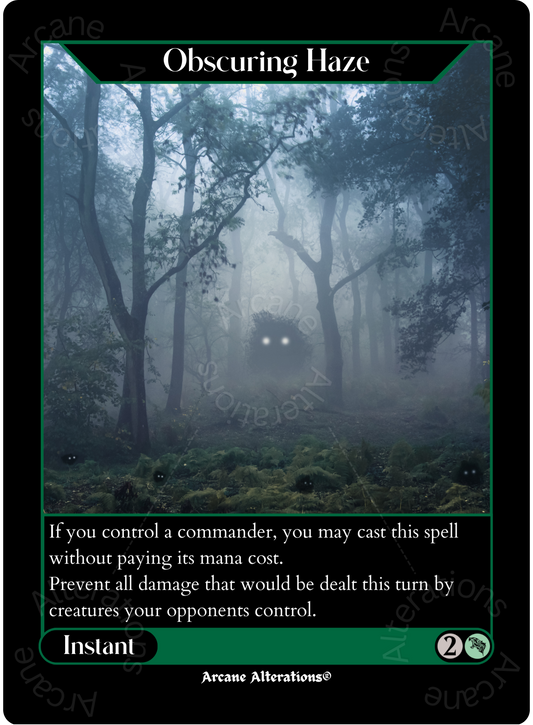 Obscuring Haze - High Quality Altered Art Custom Proxy Cards