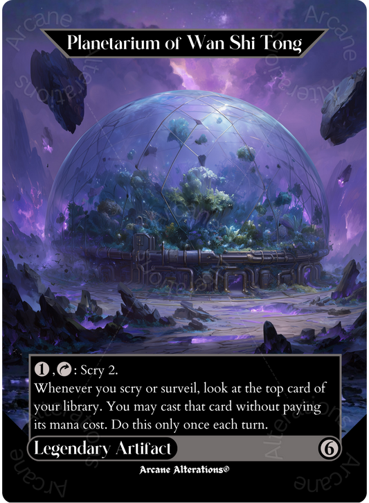 Planetarium of Wan Shi Tong - Full Art Altered Art Custom Proxy Cards