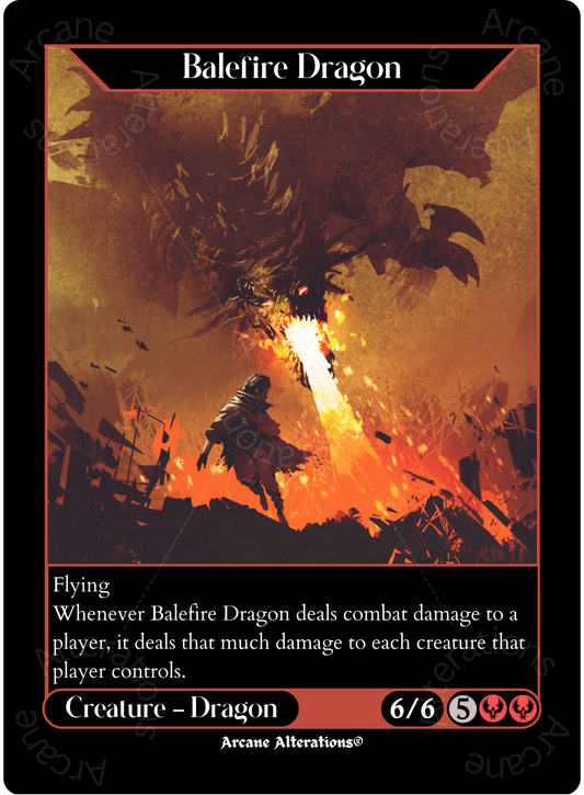 Balefire Dragon - High Quality Altered Art Custom Proxy Cards