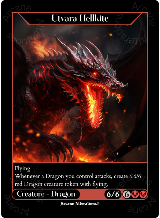 Utvara Hellkite - High Quality Altered Art Custom Proxy Cards