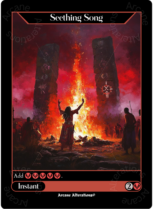Seething Song - High Quality Altered Art Custom Proxy Cards