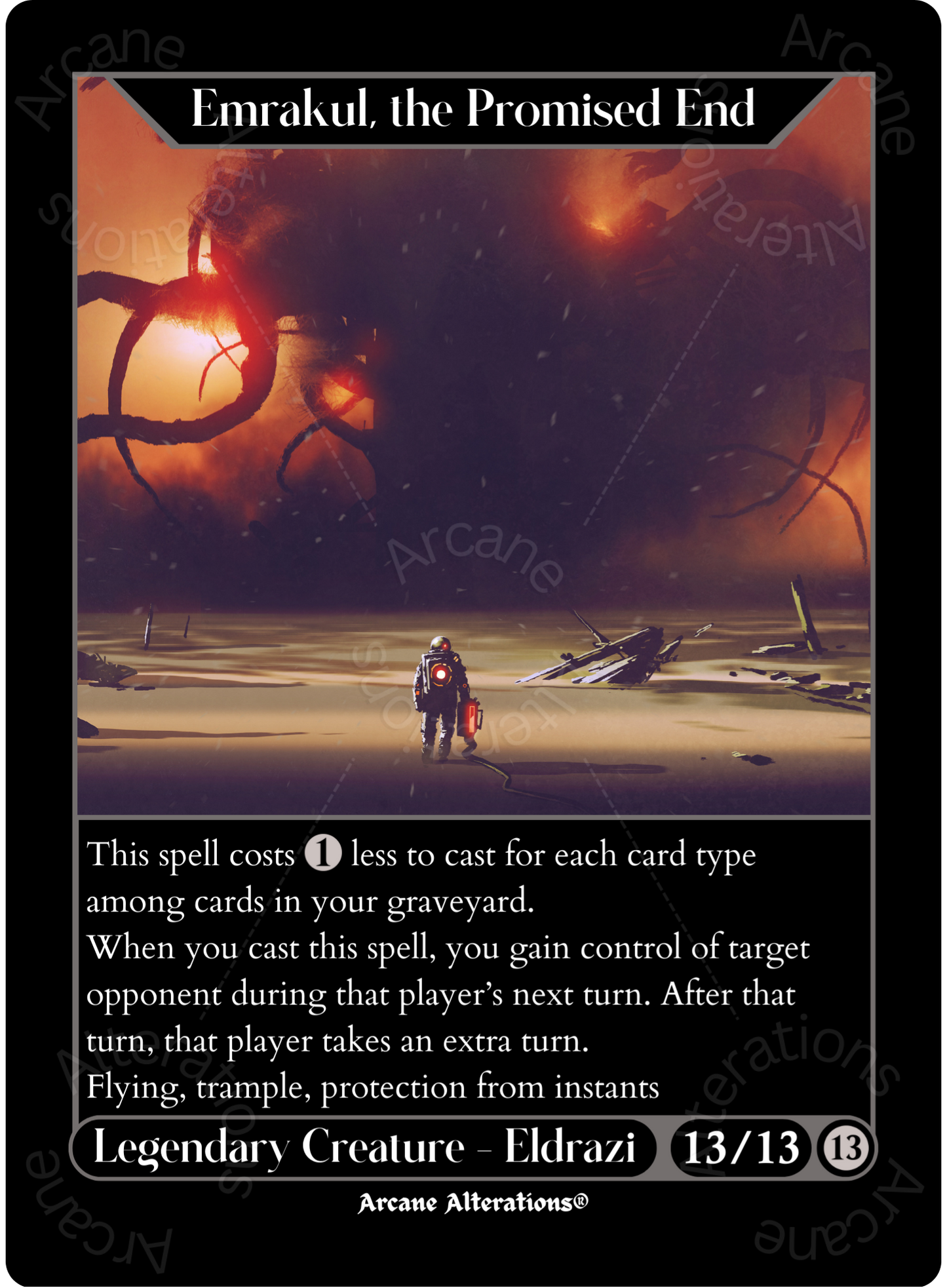 Emrakul, the Promised End - High Quality Altered Art Custom Proxy Cards