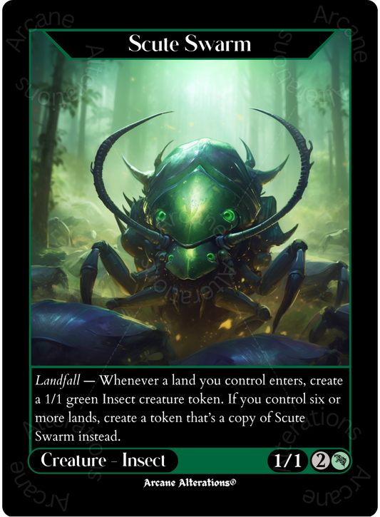 Scute Swarm - High Quality Altered Art Custom Proxy Cards