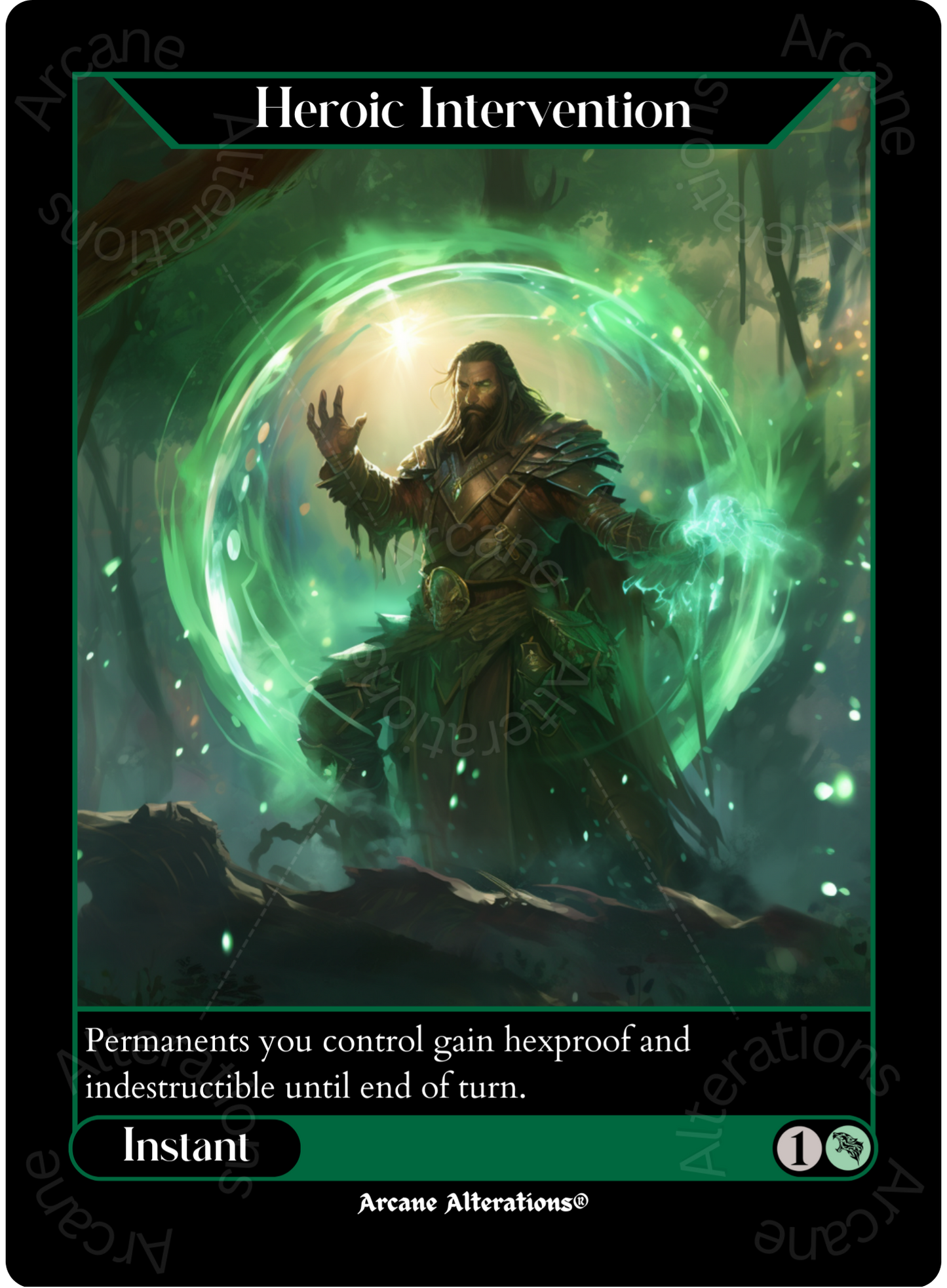 Heroic Intervention - High Quality Altered Art Custom Proxy Cards