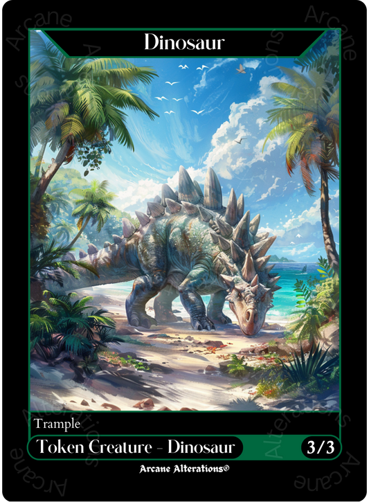 Dinosaur Token - High Quality Altered Art Custom Proxy Cards