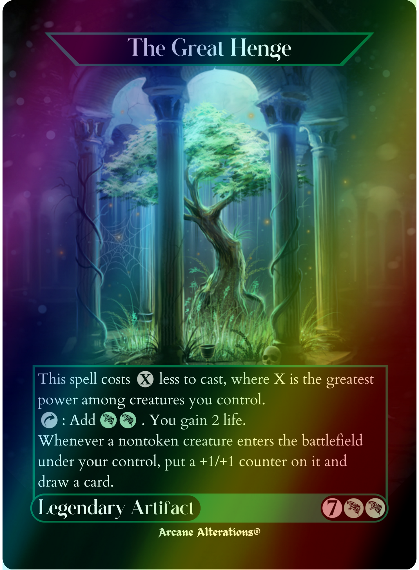 The Great Henge - Full Art Altered Art Custom Proxy Cards