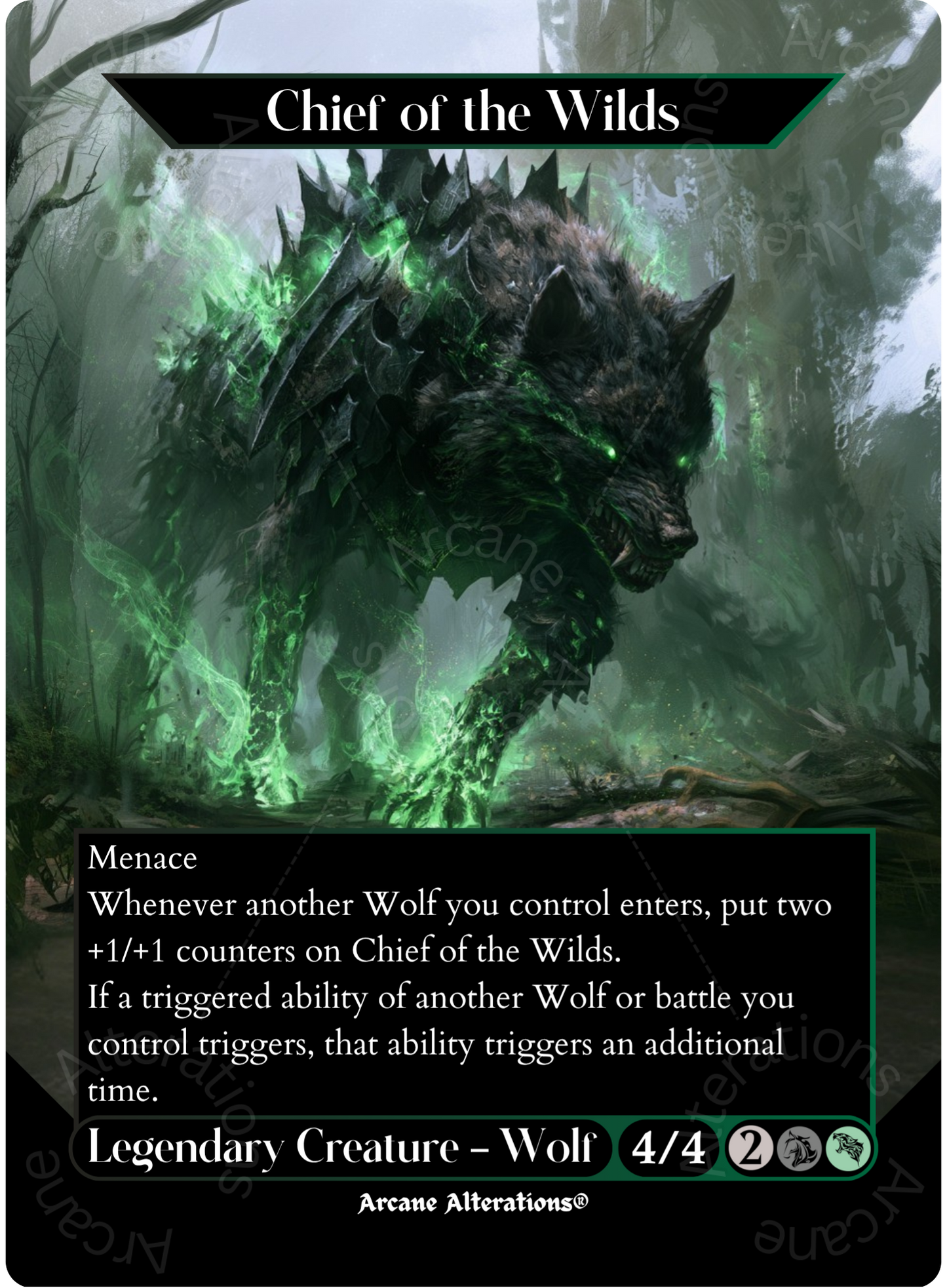 Chief of the Wilds - Full Art Altered Art Custom Proxy Cards