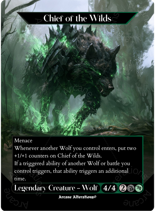 Chief of the Wilds - Full Art Altered Art Custom Proxy Cards