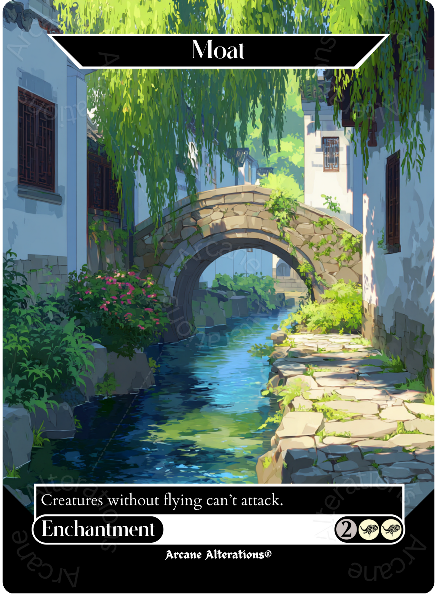 Moat - Full Art Altered Art Custom Proxy Cards