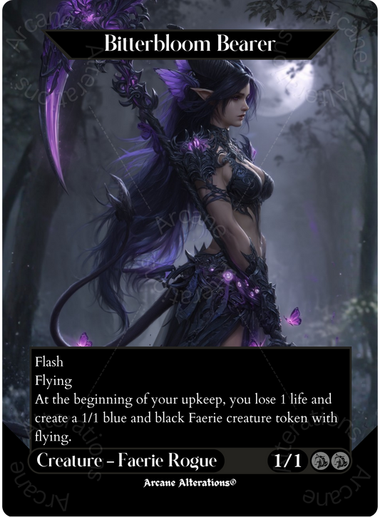 Bitterbloom Bearer - Full Art Altered Art Custom Proxy Cards