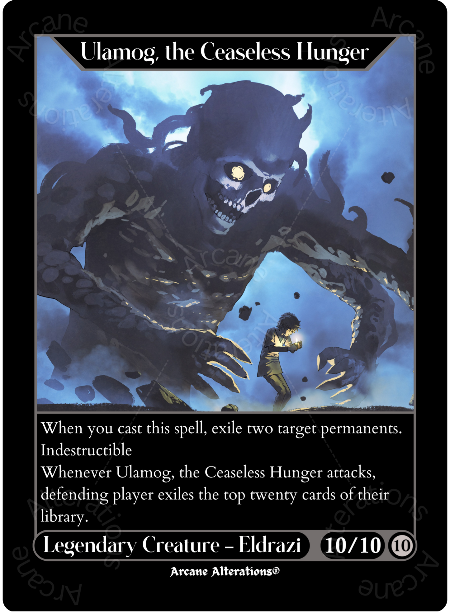Ulamog, the Ceaseless Hunger - High Quality Altered Art Custom Proxy Cards