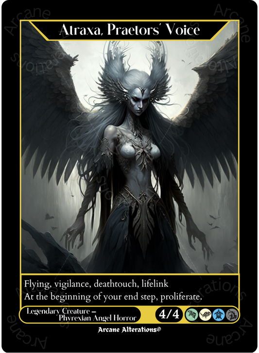 Atraxa, Praetors' Voice - High Quality Altered Art Custom Proxy Cards