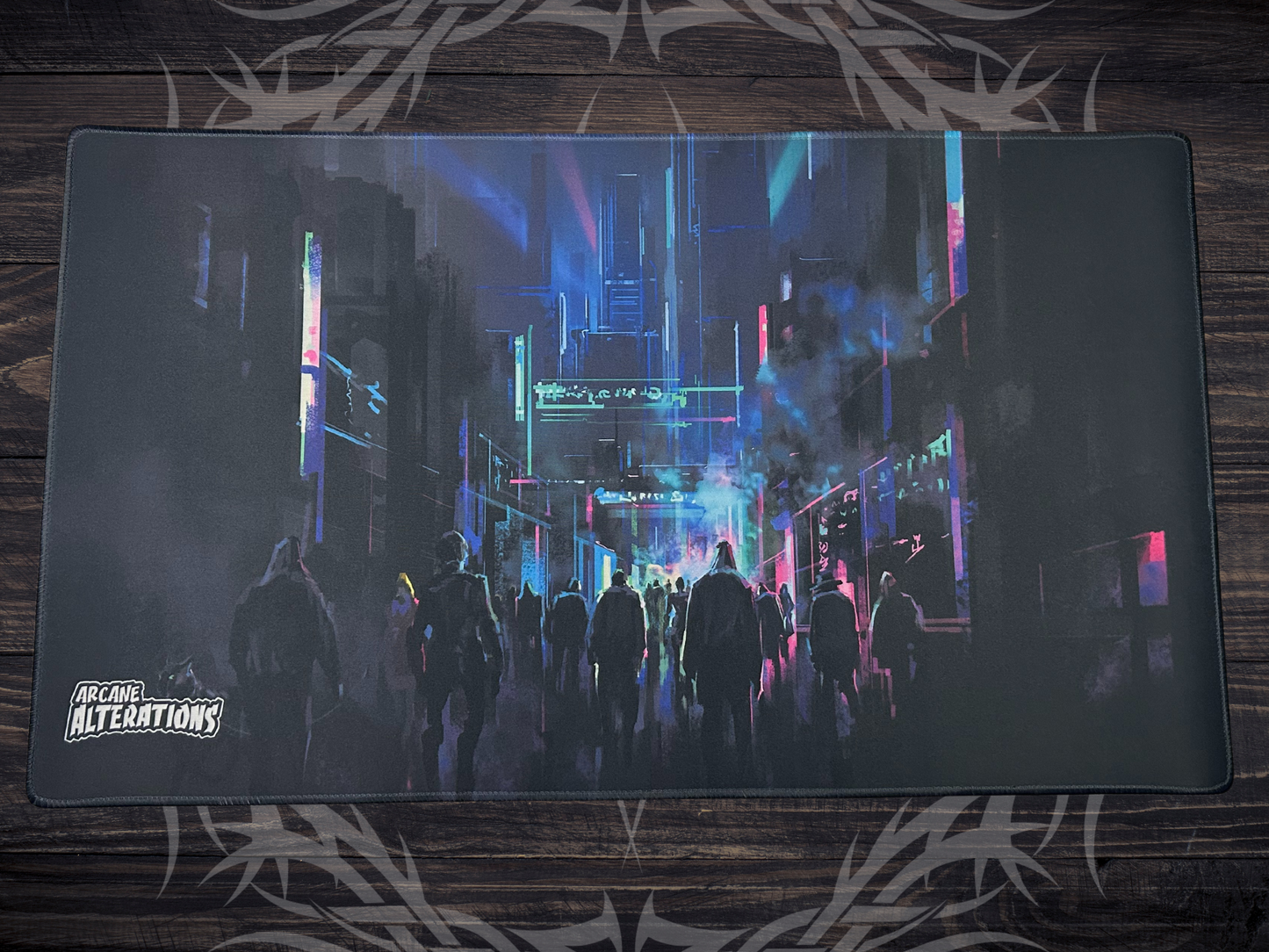 Cyberpunk City Stitched Edge Playmat (2mm)