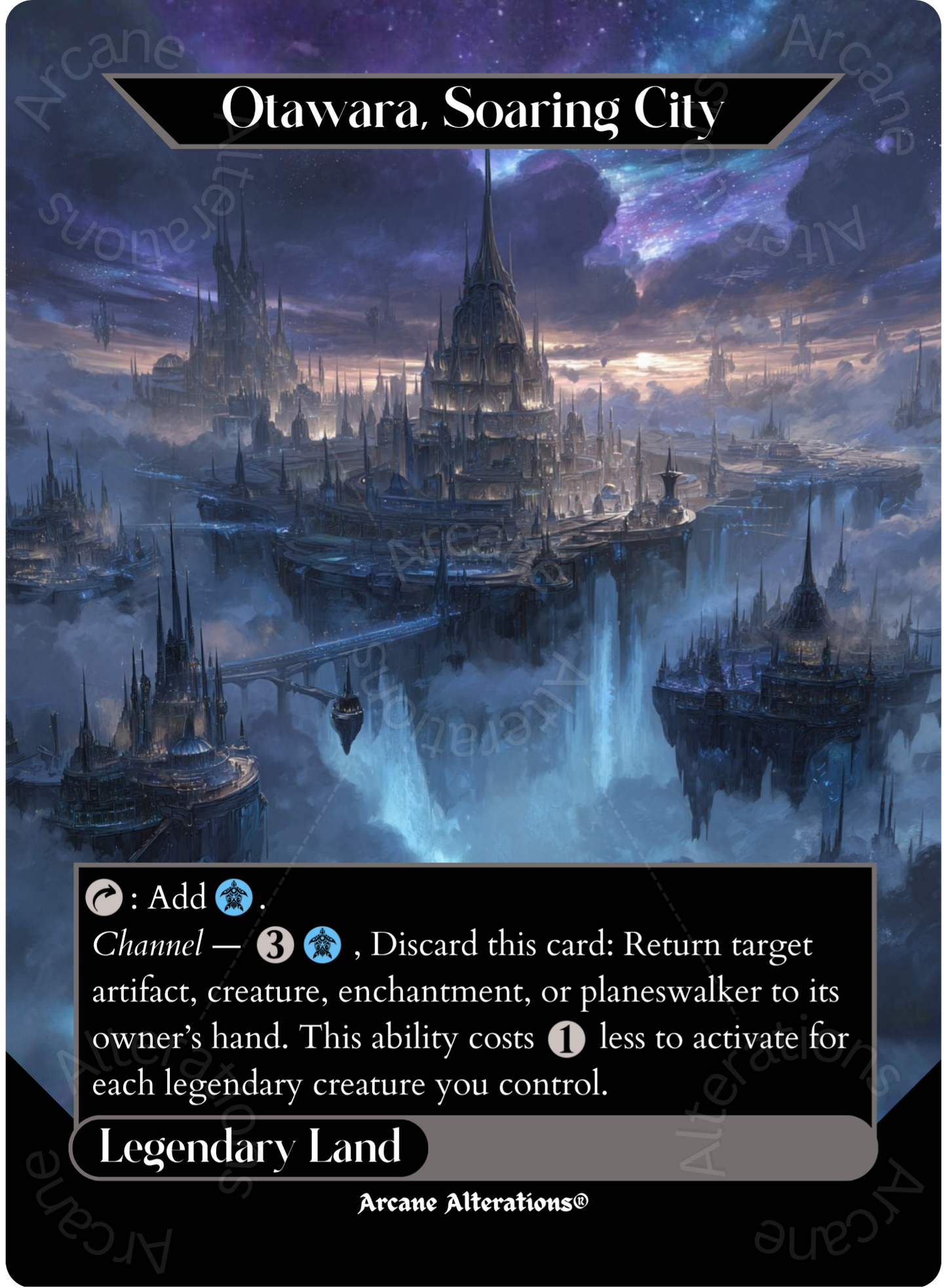 Otawara, Soaring City - Full Art Altered Art Custom Proxy Cards