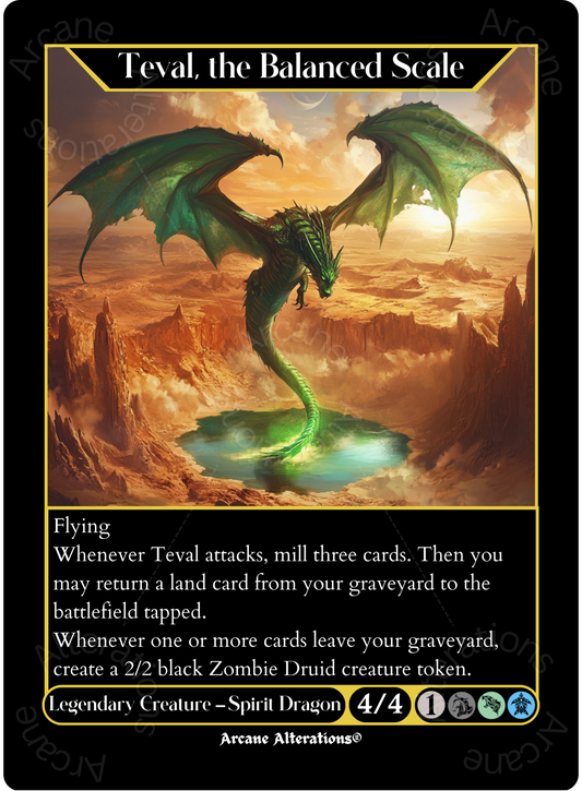 Teval, the Balanced Scale - High Quality Altered Art Custom Proxy Cards