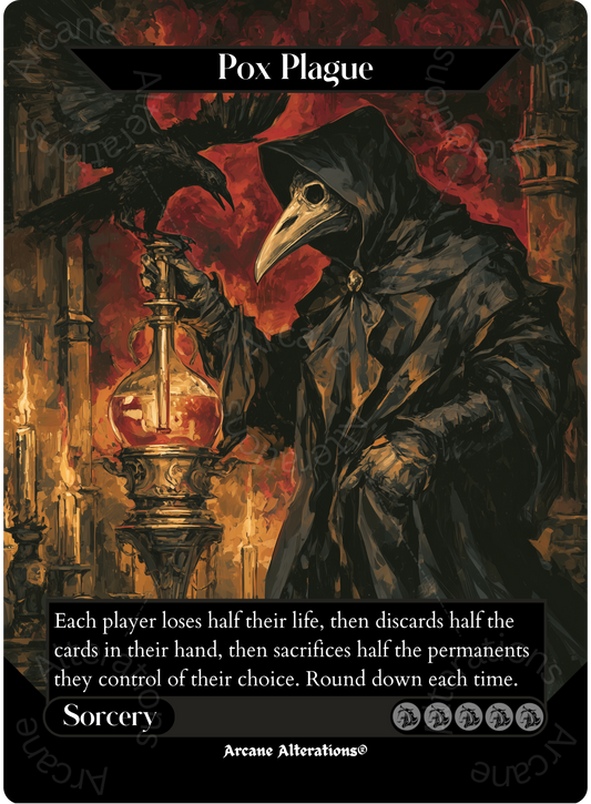 Pox Plague - Full Art Altered Art Custom Proxy Cards