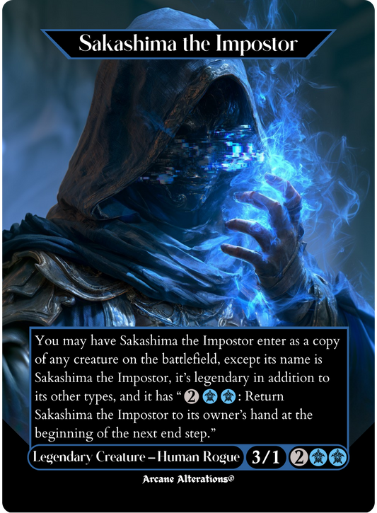 Sakashima the Impostor - Full Art Altered Art Custom Proxy Cards