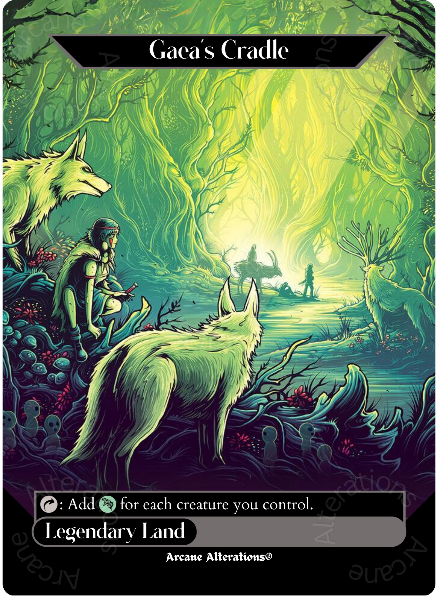 Gaea's Cradle - Full Art Altered Art Custom Proxy Cards